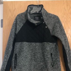 Abercrombie Snap Up Sherpa Fleece